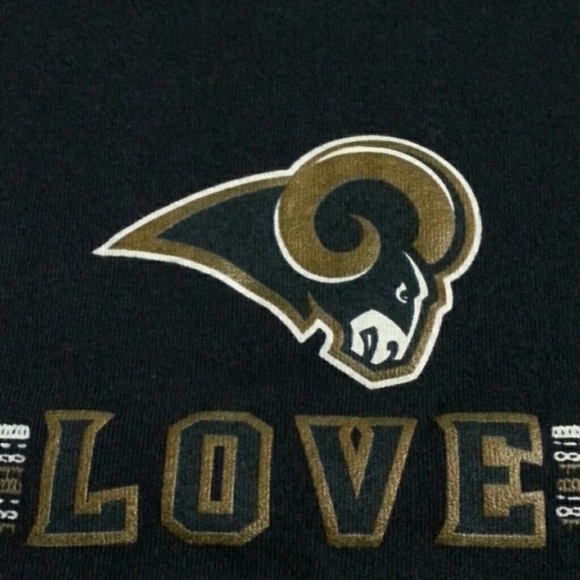 NFL LOS ANGELES RAMS FOOTBALL TEAM LOVE RAMS TOP - Picture 3 of 6